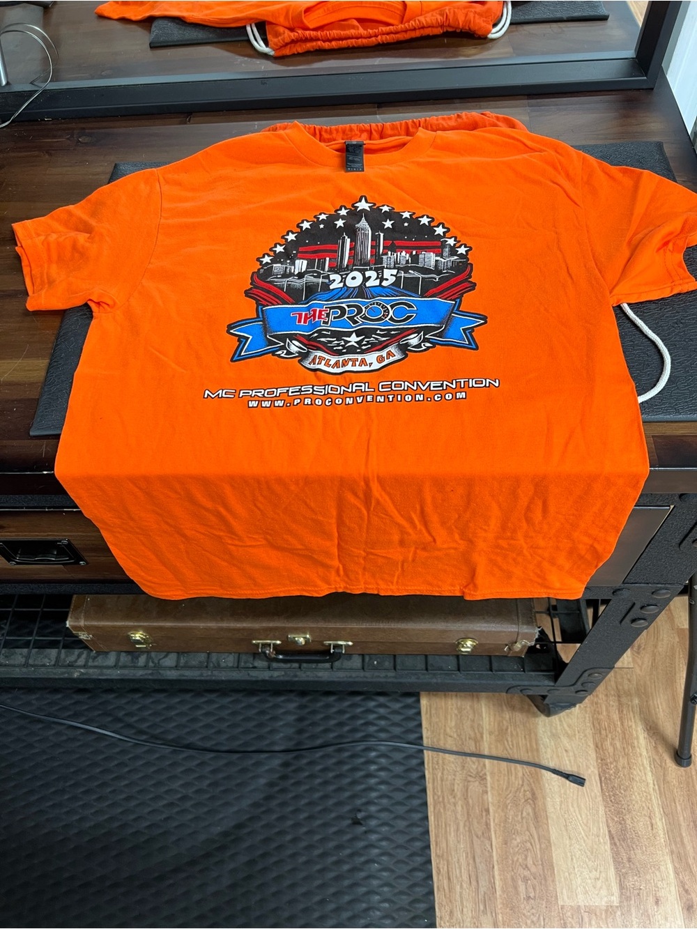 Gildan Orange 2025 The Proc Atlanta Graphic Tee With Bag